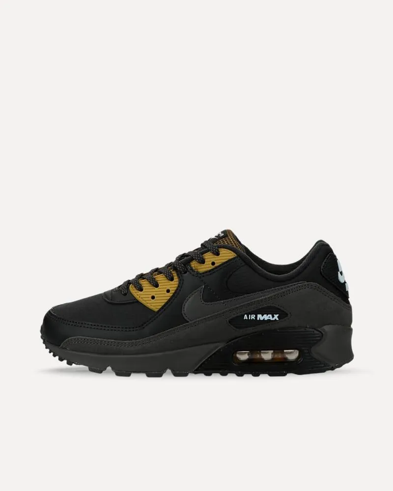 Nike Air Max 90 black / medium ash / bronzine / blue tint FB9657-001 sneaker