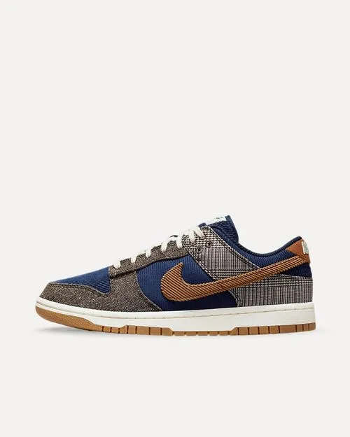 Nike Dunk Low PRM „Tweed Corduroy“ Midnight Navy / Ale Brown / Pale Ivory FQ8746-410 sneaker
