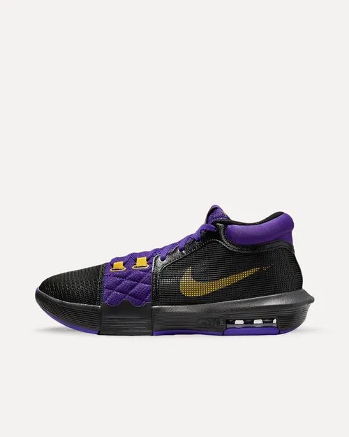 Nike LeBron Witness 8 „Lakers“ Black/University Gold-Field Purple FB2239-001 sneaker