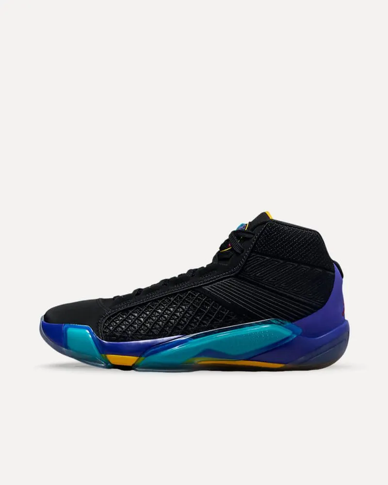 Nike Air Jordan 38 „Aqua“ BLACK/TRUE RED-BRIGHT CONCORD-AQUATONE DZ3356-001 sneaker