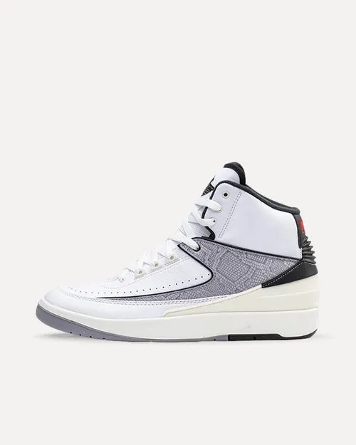 Nike Air Jordan 2 Retro „Python“ White/Fire Red-Black-Sail-Cement Grey DR8884-102 sneaker