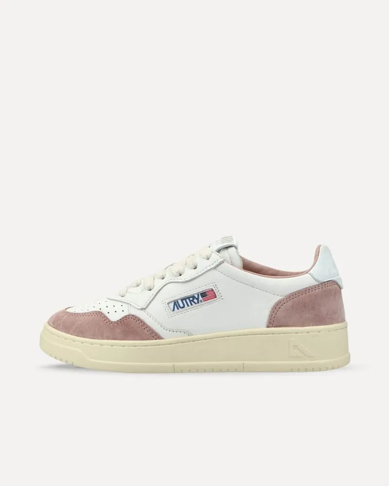 Autry Medalist Low W goat / suede / white / nude AULWGS28 sneaker