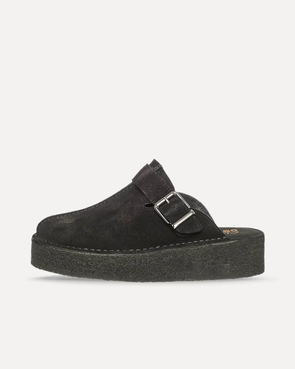 Clarks Originals Trek Wedge Mule Black Suede 26175869 sneaker
