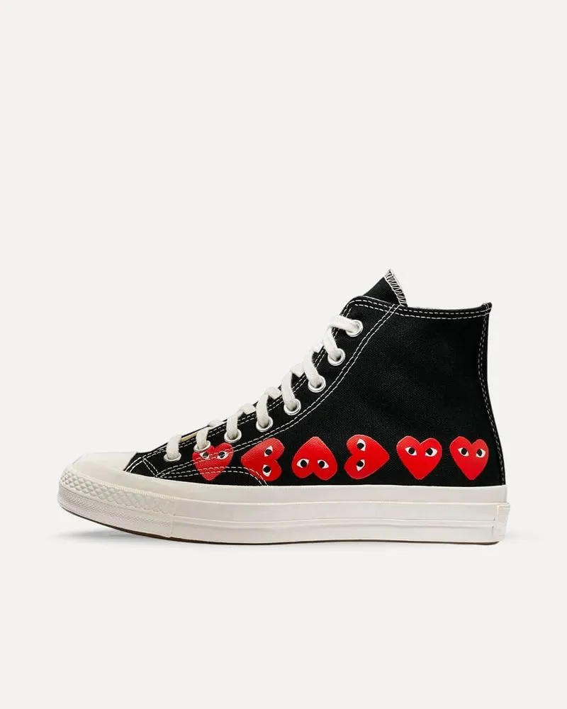 Converse x Comme des Garçons Play Chuck Taylor All Star 70 High „Multi Heart“ Black p1k127-blk sneaker