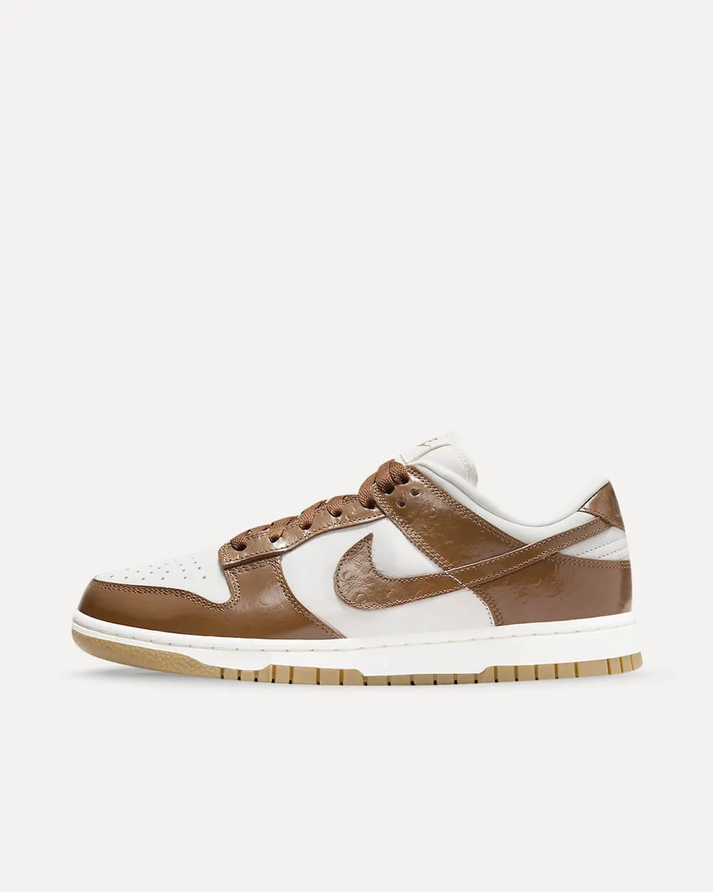 Nike Dunk Low LX „Brown Ostrich“ Phantom/Ale Brown-Sail-Metallic Gold FJ2260-001 sneaker