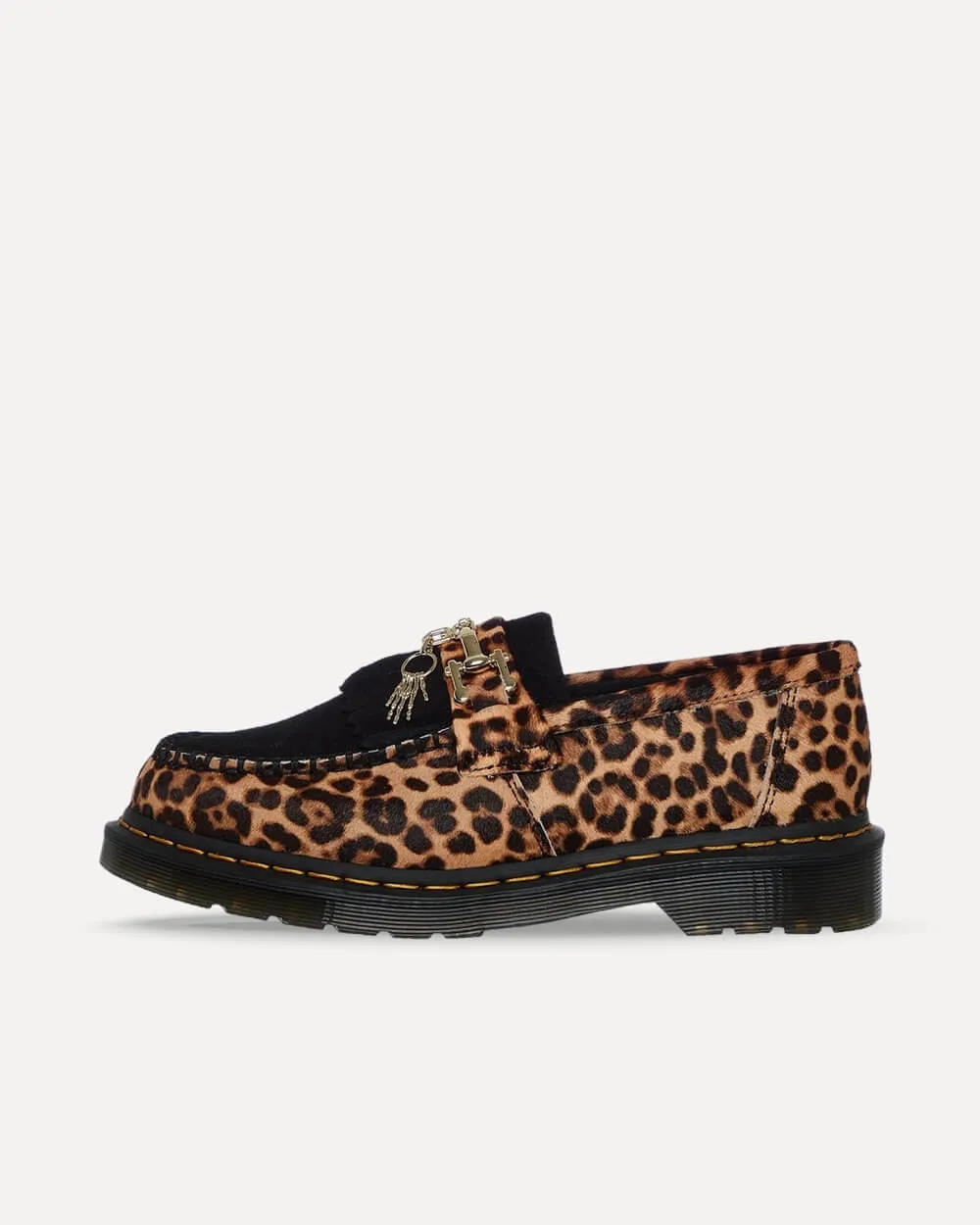 Dr. Martens Adrian Bone Snaffle Archive Leopard Hair On & Black Desert Oasis Suede 31506948 sneaker