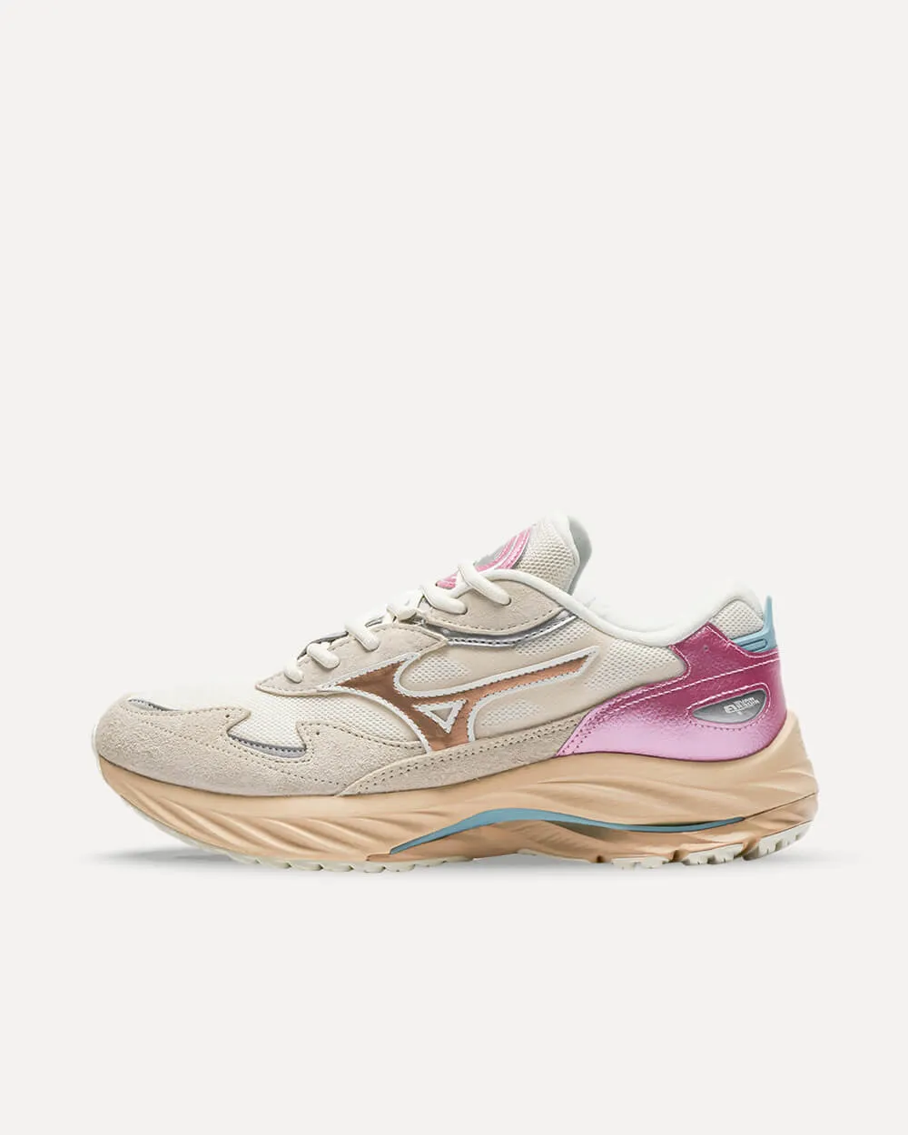 Mizuno SportStyle Wave Rider Beta „Kosei Pack“ WHITE SAND/SILVER/SKY BLUE D1GA242701 sneaker