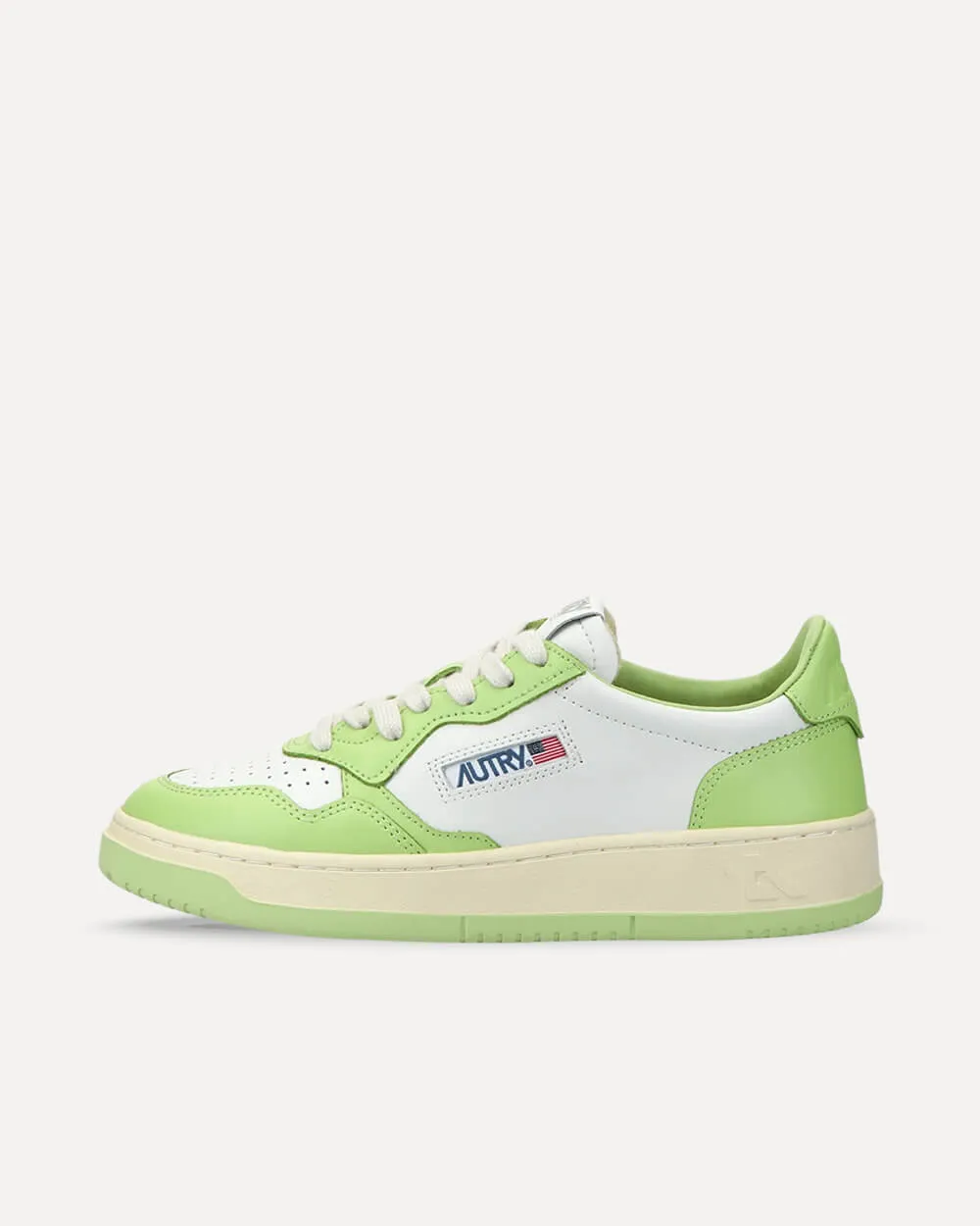 Autry Medalist Low W LEAT/LEAT WHT/SNAP GRN AULWWB42 sneaker
