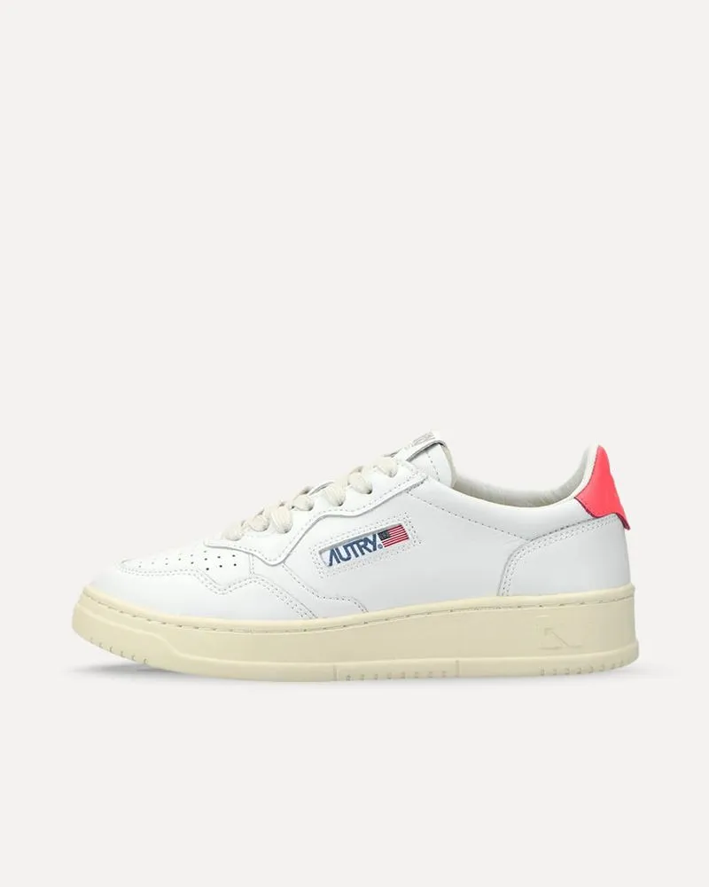 Autry Medalist Low W LEAT/LEAT WHT/CORAL AULWLL57 sneaker