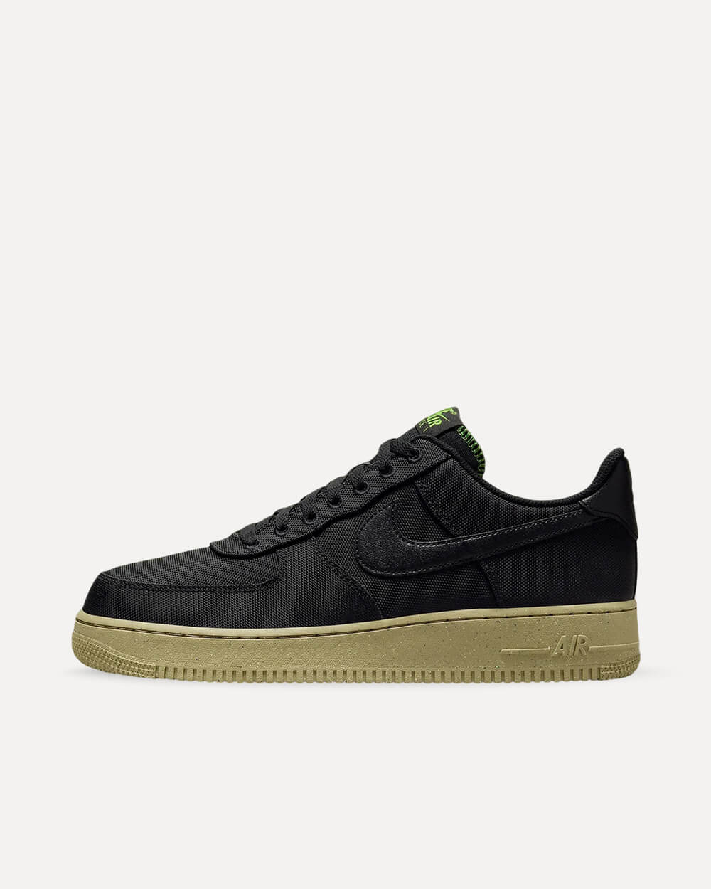 Nike Air Force 1 ’07 LV8 Black / Black / Neutral Olive / Chlorophyll FJ4160-001 sneaker