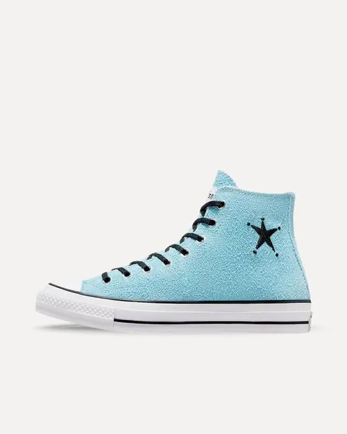 Converse x Stüssy Chuck 70 Hi Sky Blue/Egret-Black A07663C sneaker