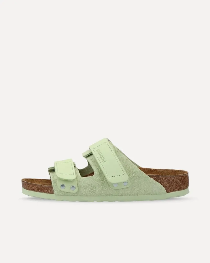 Birkenstock Uji Nubuck Suede Leather Faded Lime 1026818 sneaker