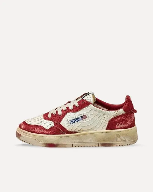 Autry Medalist Python „Super Vintage“ Red / White AVLWPC03 sneaker