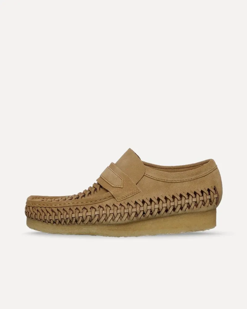 Clarks Originals Wallabee Loafer Weave Maple Suede 26176534 sneaker