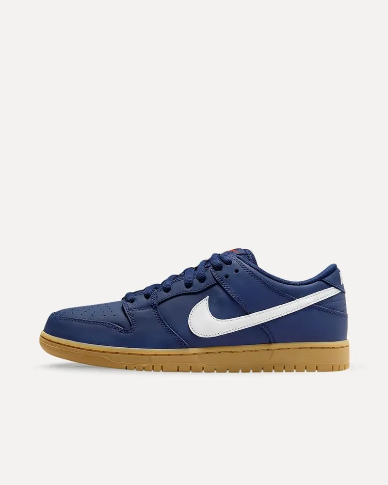 Nike SB Dunk Low Pro ISO navy / white / navy / gum light brown FJ1674-400 sneaker