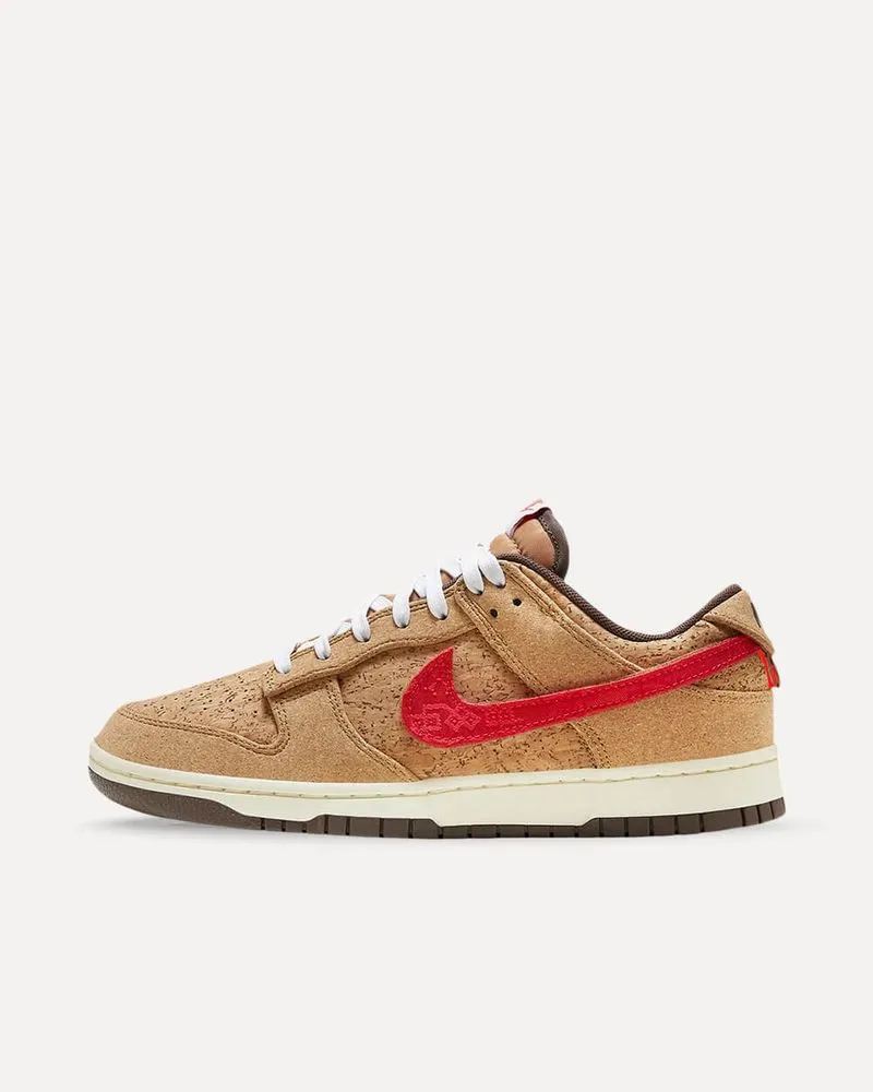 Nike x CLOT Dunk Low SP „Cork“ NATURAL/FLAX/COCONUT MILK/BAROQUE BROWN FN0317-121 sneaker