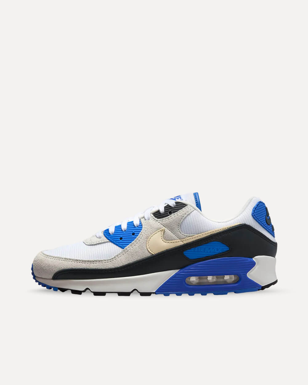 Nike Air Max 90 Premium „Racer Blue“ White/Khaki-Racer Blue/Black HF3449-100 sneaker