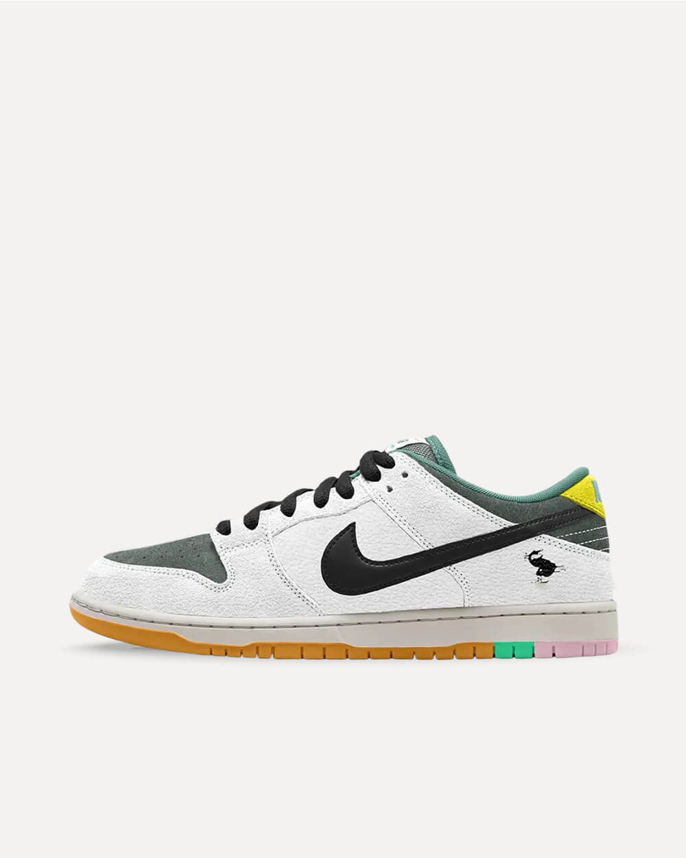 Nike SB x CSEF Dunk Low Summit White/Black/White-Iron Grey-Clear Emerald-Bucktan HJ4132-100 sneaker
