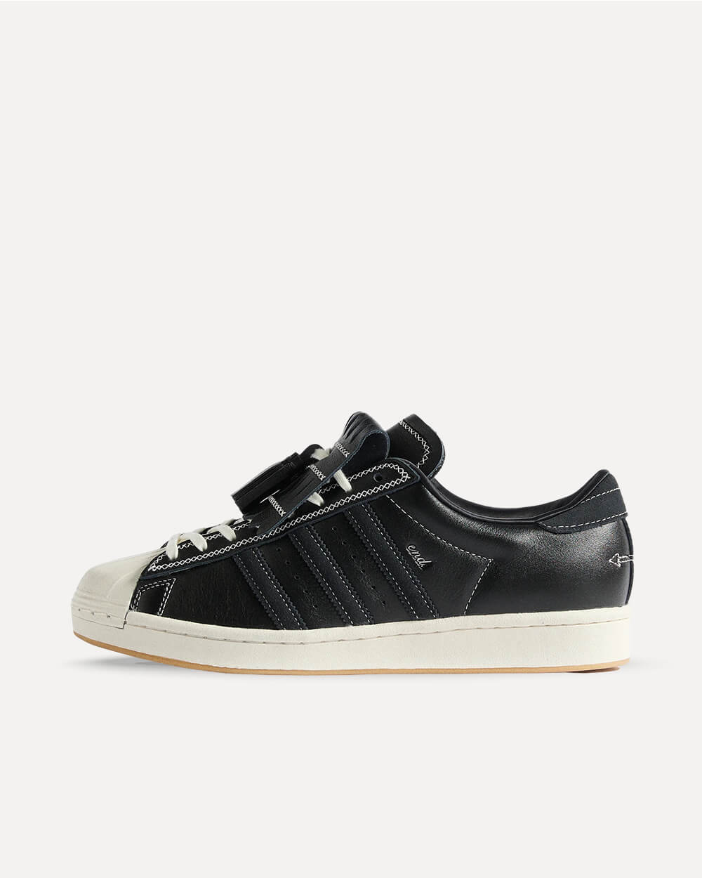 adidas Originals x END. Superstar Vintage “Tying the Knot” Core Black/Off White/Core Black JR0518 sneaker
