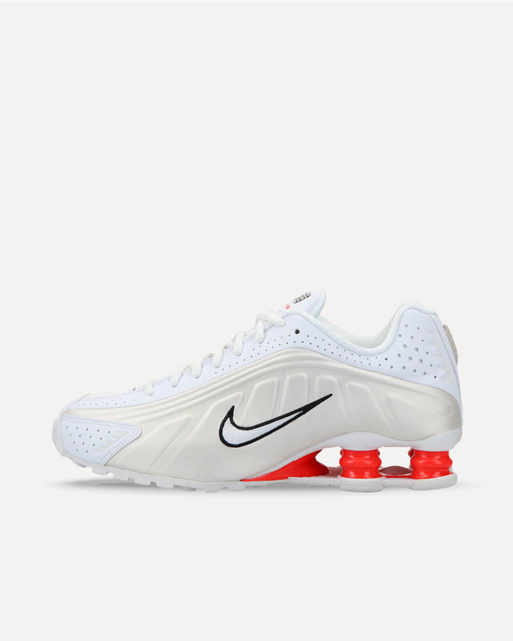 Nike Shox R4 WHITE/WHITE-PHANTOM-PICANTE RED AR3565-103 sneaker