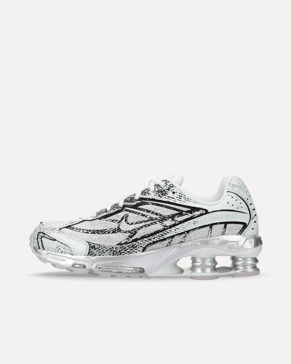 Nike Shox Ride 2 WHITE/MTLC PLATINUM-BLACK-FLT GOLD IB8174-100 sneaker