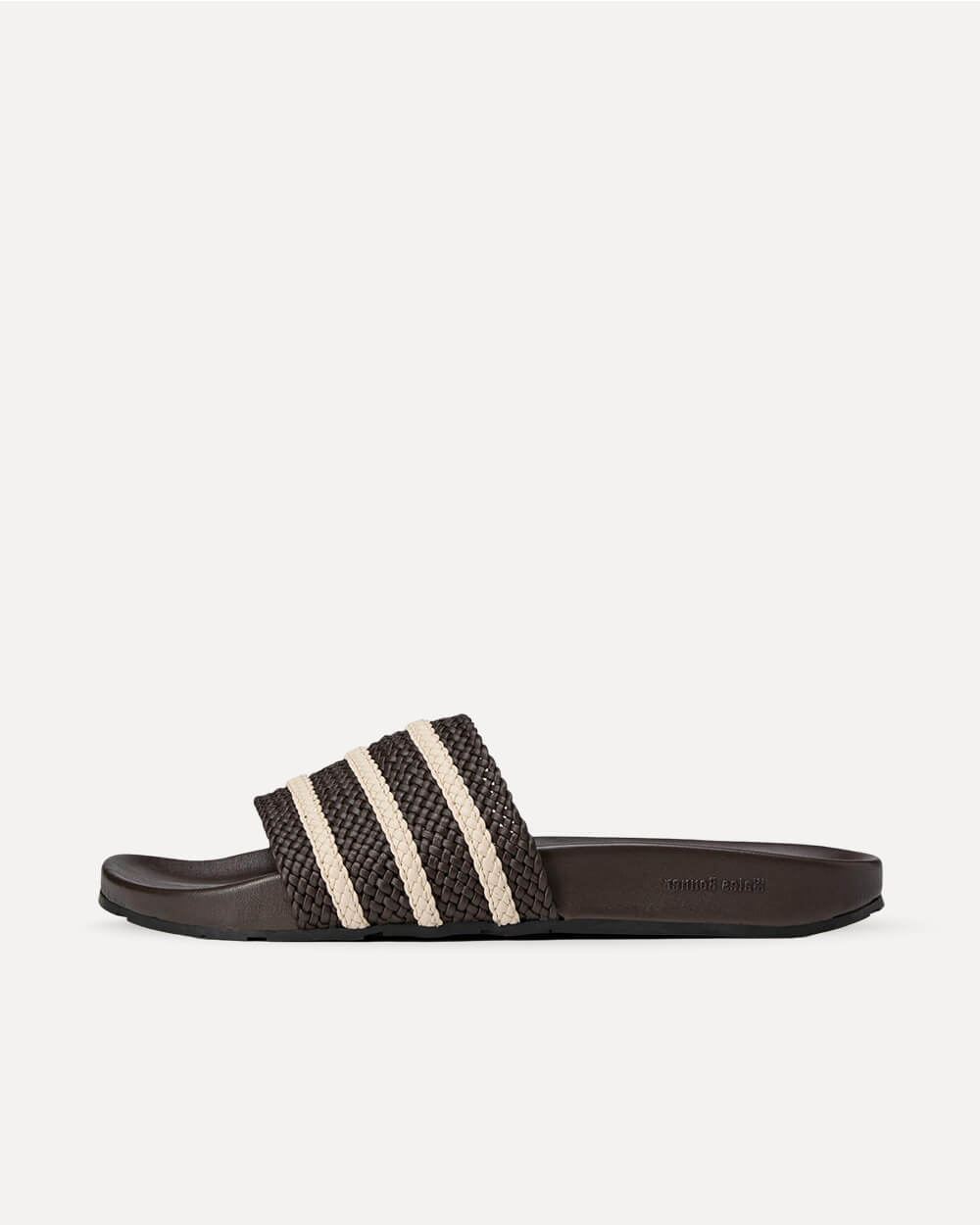 adidas Originals x Wales Bonner Adilette Dark Brown/Wonder White/Dark Brown JR0229 sneaker