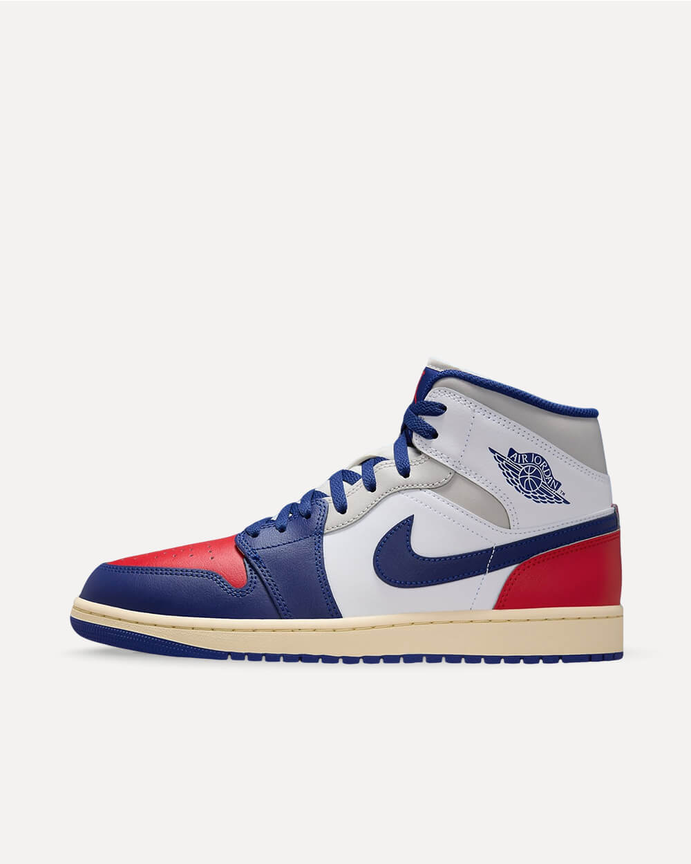 Nike Air Jordan 1 Mid „USA“ White/Deep Royal Blue-University Red-Neutral Grey-Sail DQ8426-102 sneaker