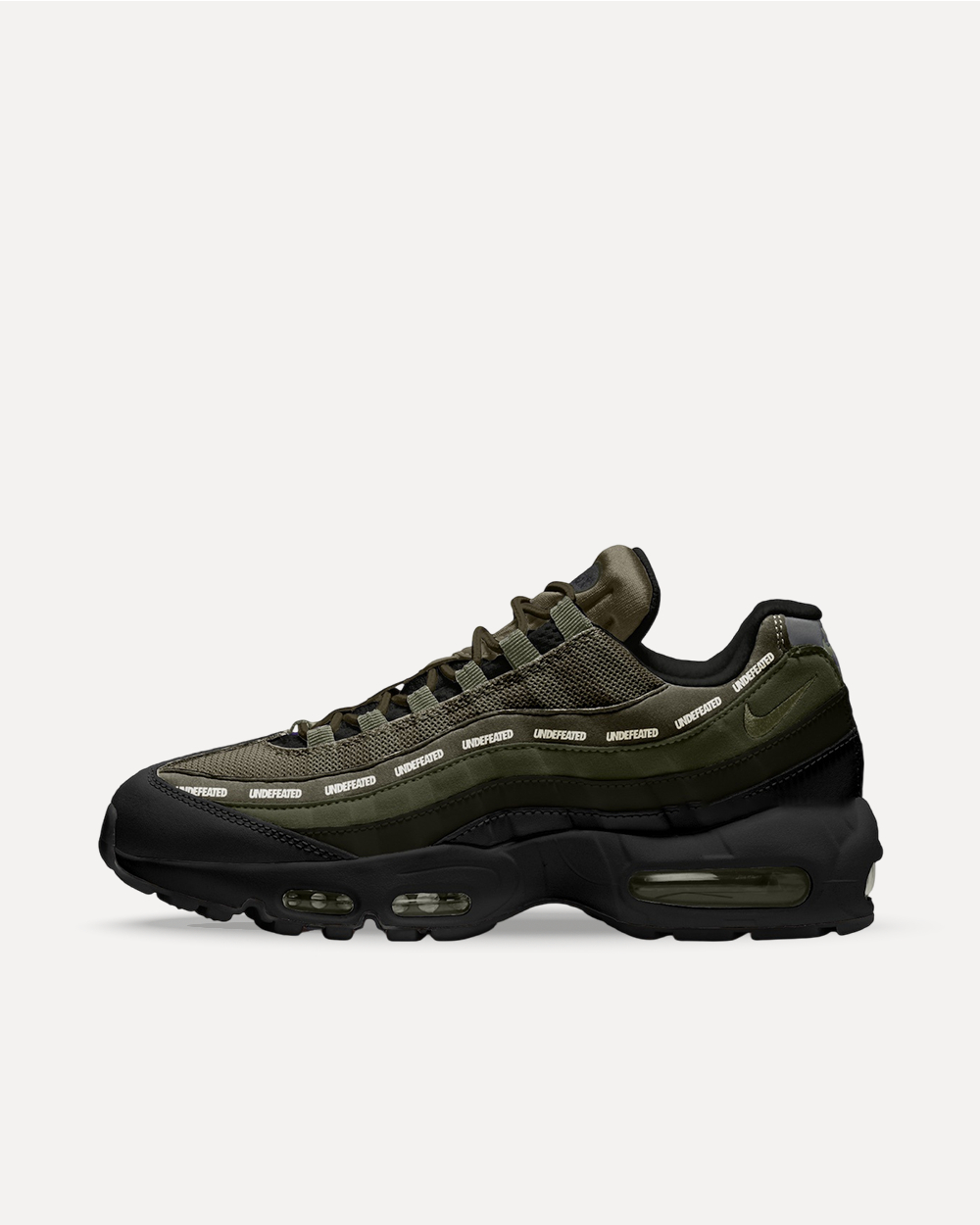 Nike x Undefeated Air Max 95 Medium Olive/Black-Cargo Khaki-Sequoia IB4523-200 sneaker