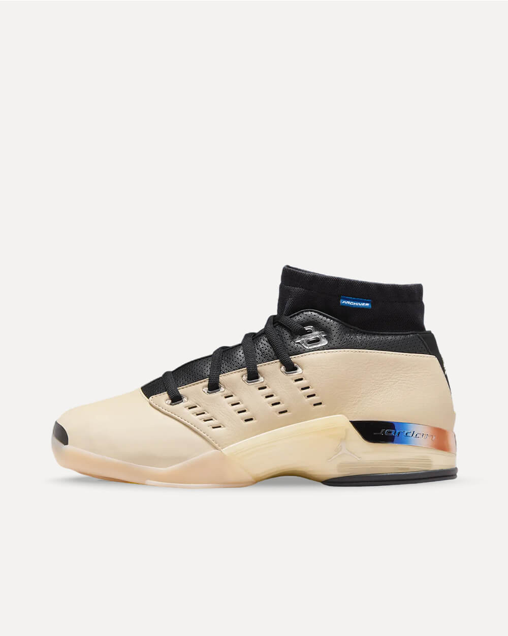 Nike Air Jordan x Infinite Archive 17 Retro Low SP Beach/Metallic Silver-Black IH0177-200 sneaker