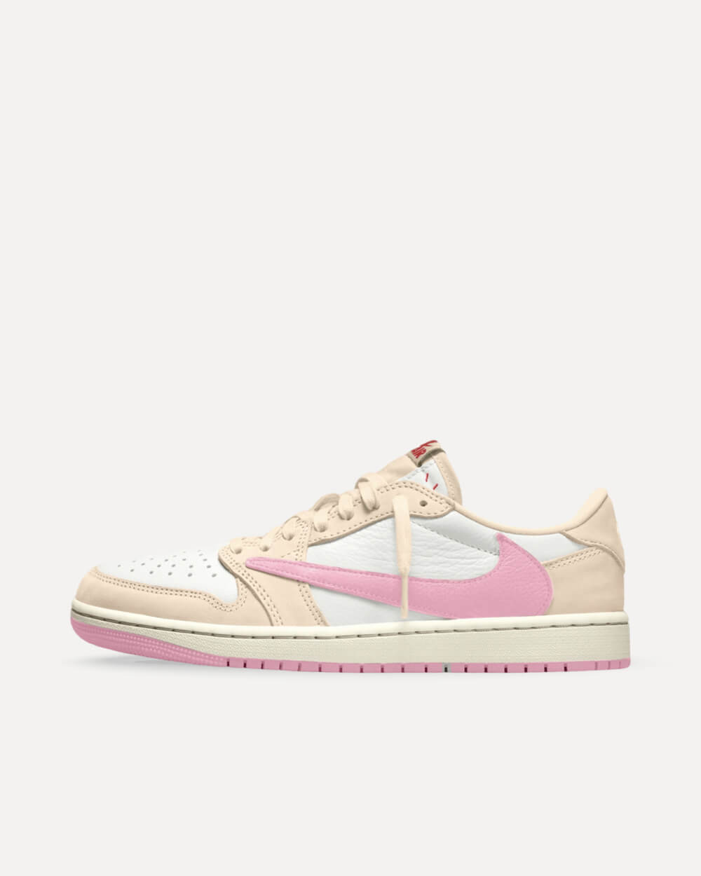 Nike x Travis Scott Air Jordan 1 Retro Low OG SP Sail/Tropical Pink/Shy Pink/Muslin IQ7604-101 sneaker