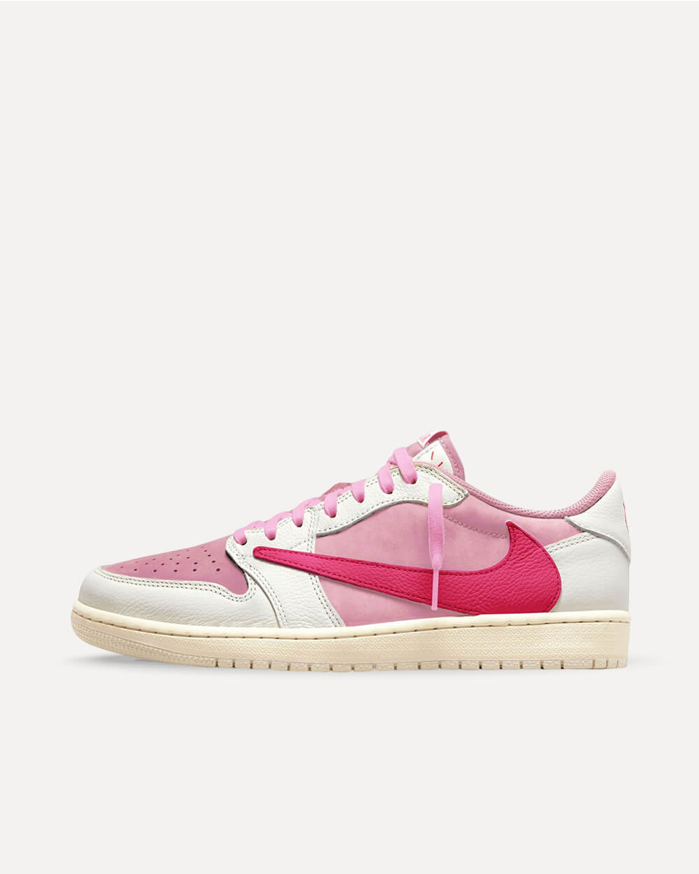 Nike x Travis Scott Air Jordan 1 Retro Low OG SP Muslin/Shy Pink-Sail-University Red IQ7604-100 sneaker