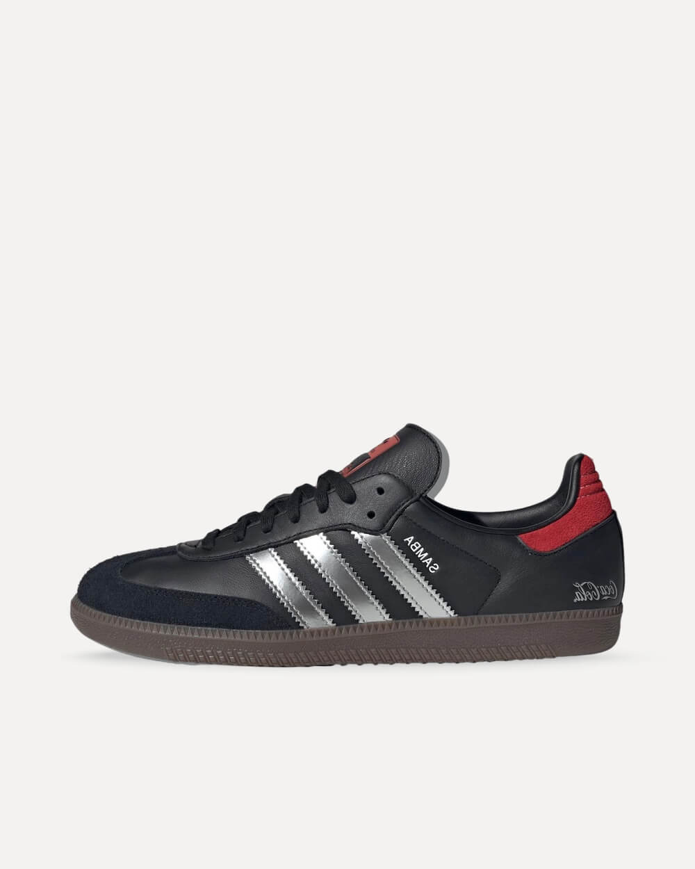 adidas Originals x Coca‑Cola Samba OG Core Black/Metallic Silver/Red KH6880 sneaker