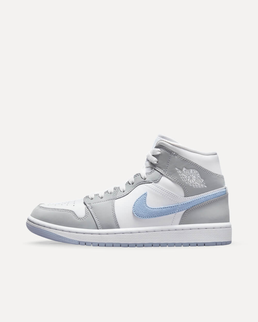 Nike Air Jordan 1 Mid White/Wolf Grey-Aluminium BQ6472-105 sneaker
