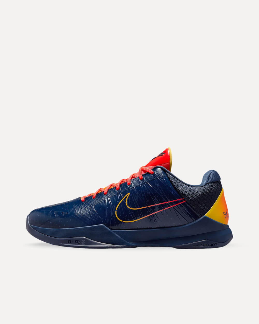 Nike x Caitlin Clark Kobe 5 Protro Midnight Navy/Bright Crimson-University Gold IM3207-400 sneaker