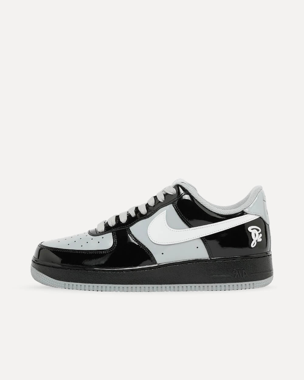 Nike x Central Cee Air Force 1 Low Black/Light Smoke Grey-White IO9974-010 sneaker