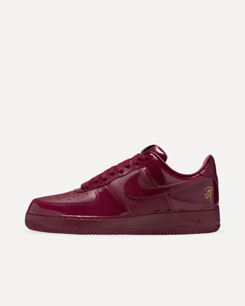 Nike x Central Cee Air Force 1 Dark Beetroot/Dark Beetroot/Metallic Gold/Red Oxide/Flat Gold IO9970-638 sneaker