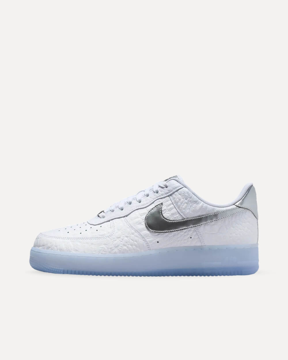 Nike Air Force 1 Low „White Croc“ White/Blue Tint-Pure Platinum-Chrome IR1981-100 sneaker