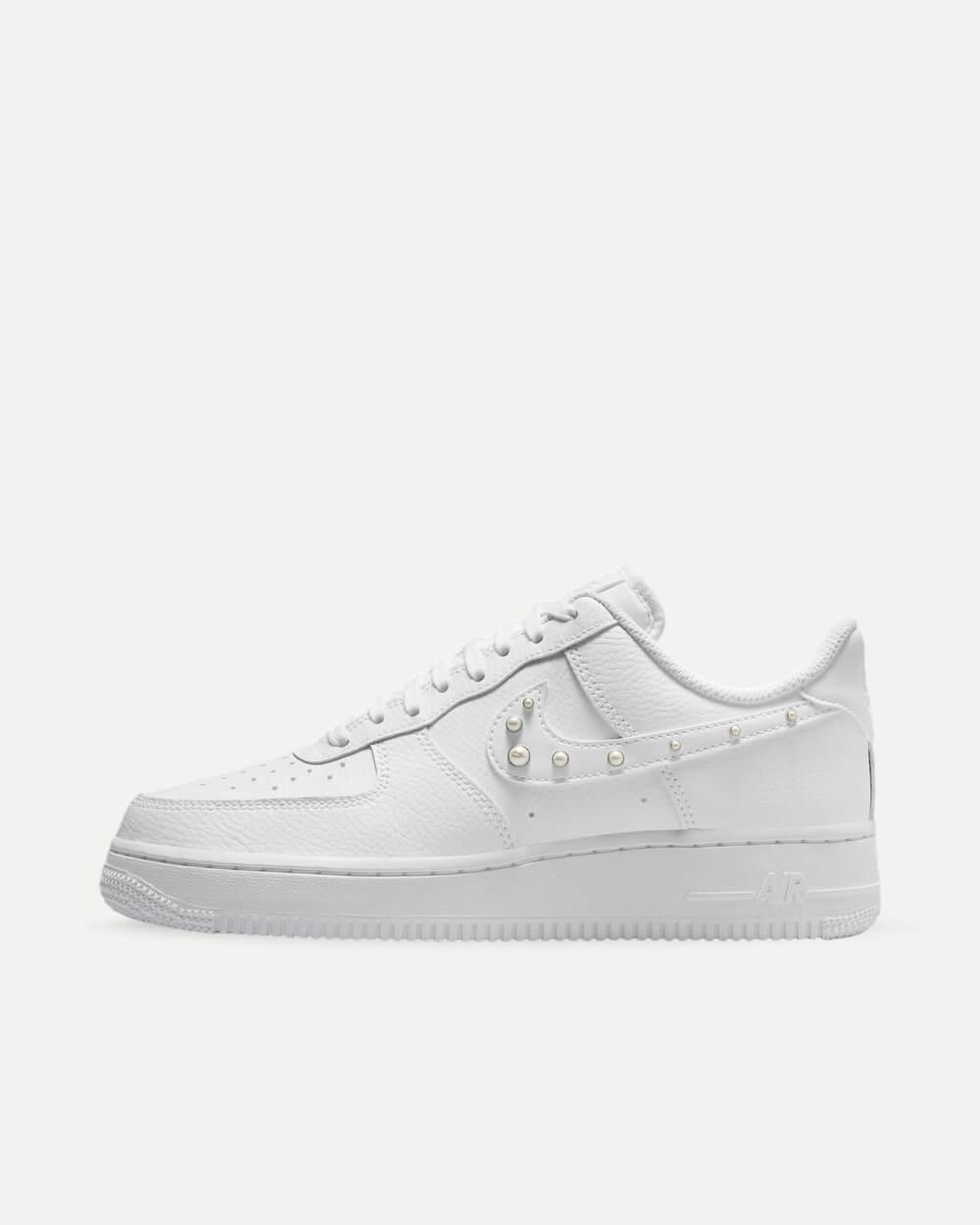 Nike Air Force 1 Low „Pearl Swoosh“ White/Metallic Silver-Pure Platinum IU7557-100 sneaker