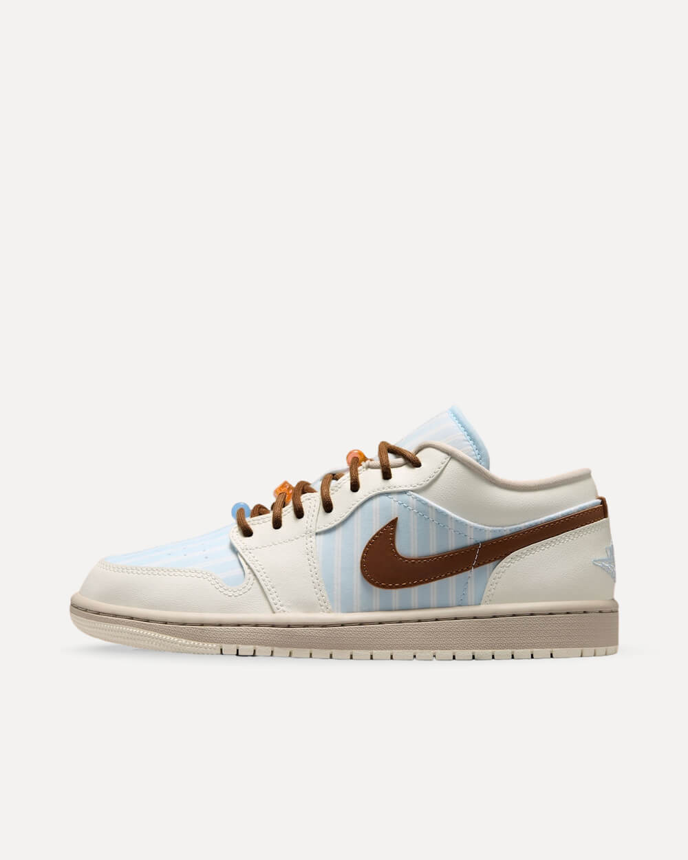Nike Air Jordan 1 Low “Pinstripe” Hydrogen Blue/Cream II-Sail-Light British Tan IR7553-422 sneaker