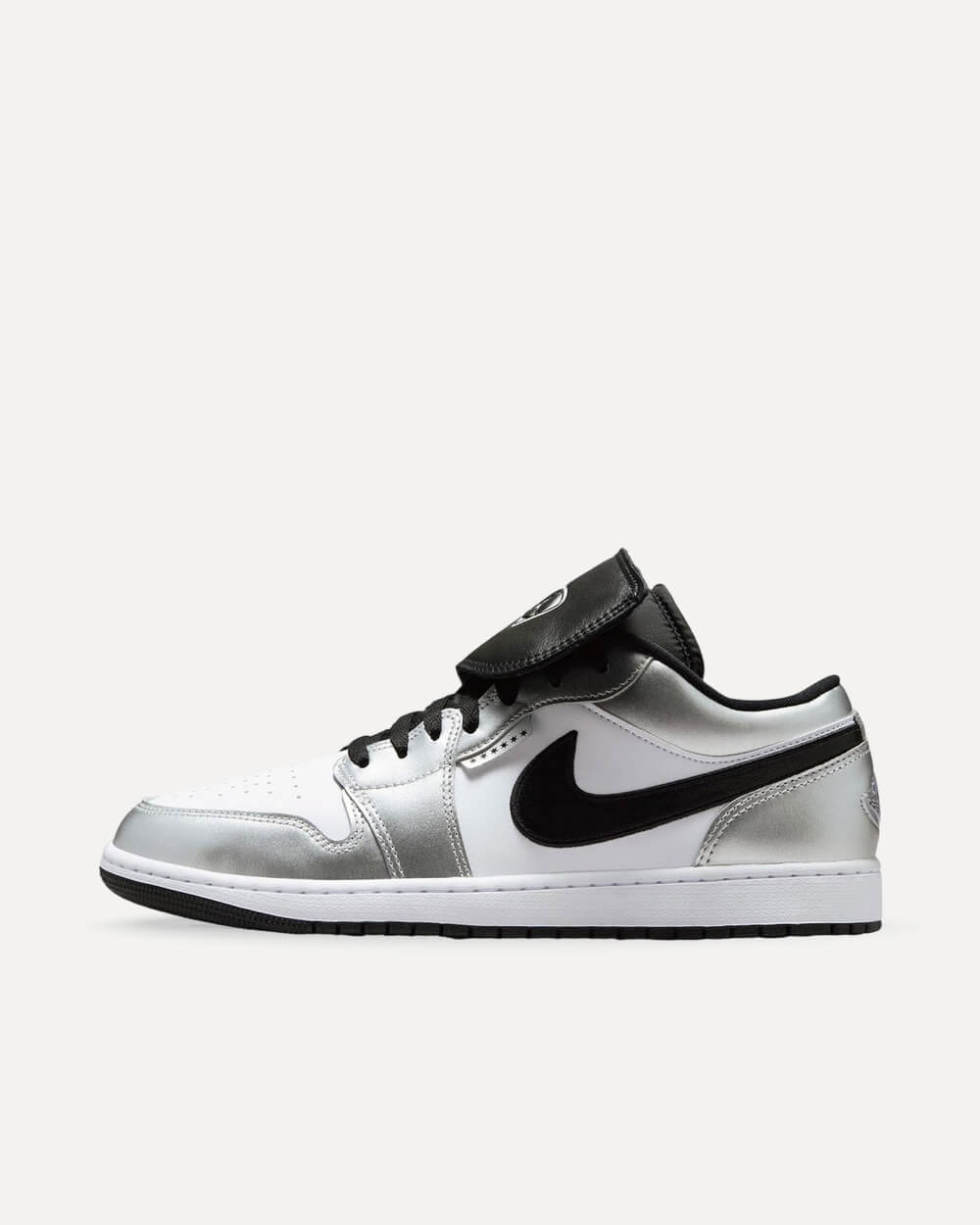 Nike Air Jordan 1 Low Tiempo “Metallic Silver” White/Black-Metallic Silver IR2278-100 sneaker