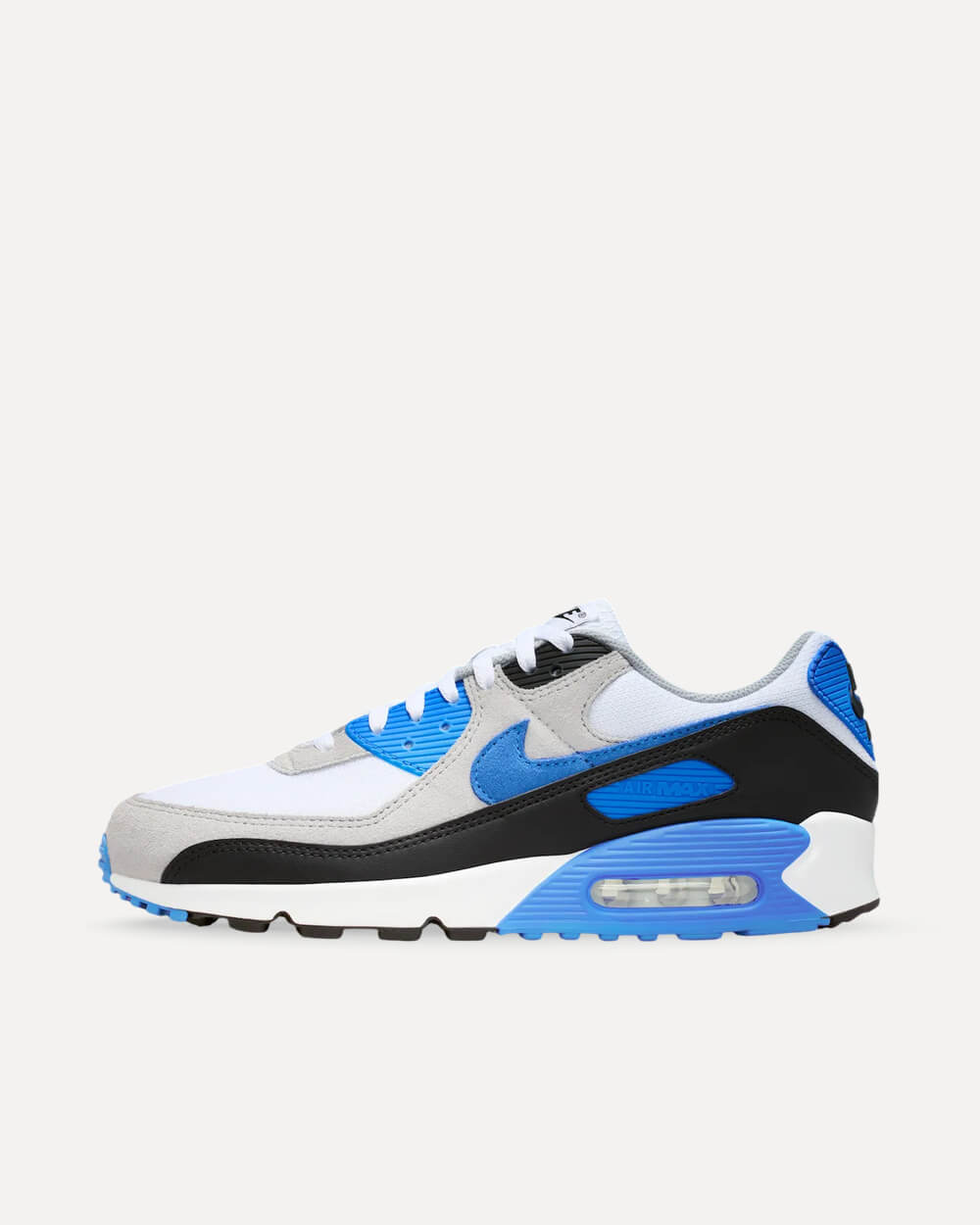 Nike Air Max 90 “Blue Crystal” White/Light Smoke Grey-Black-Blue Crystal DM0029-122 sneaker