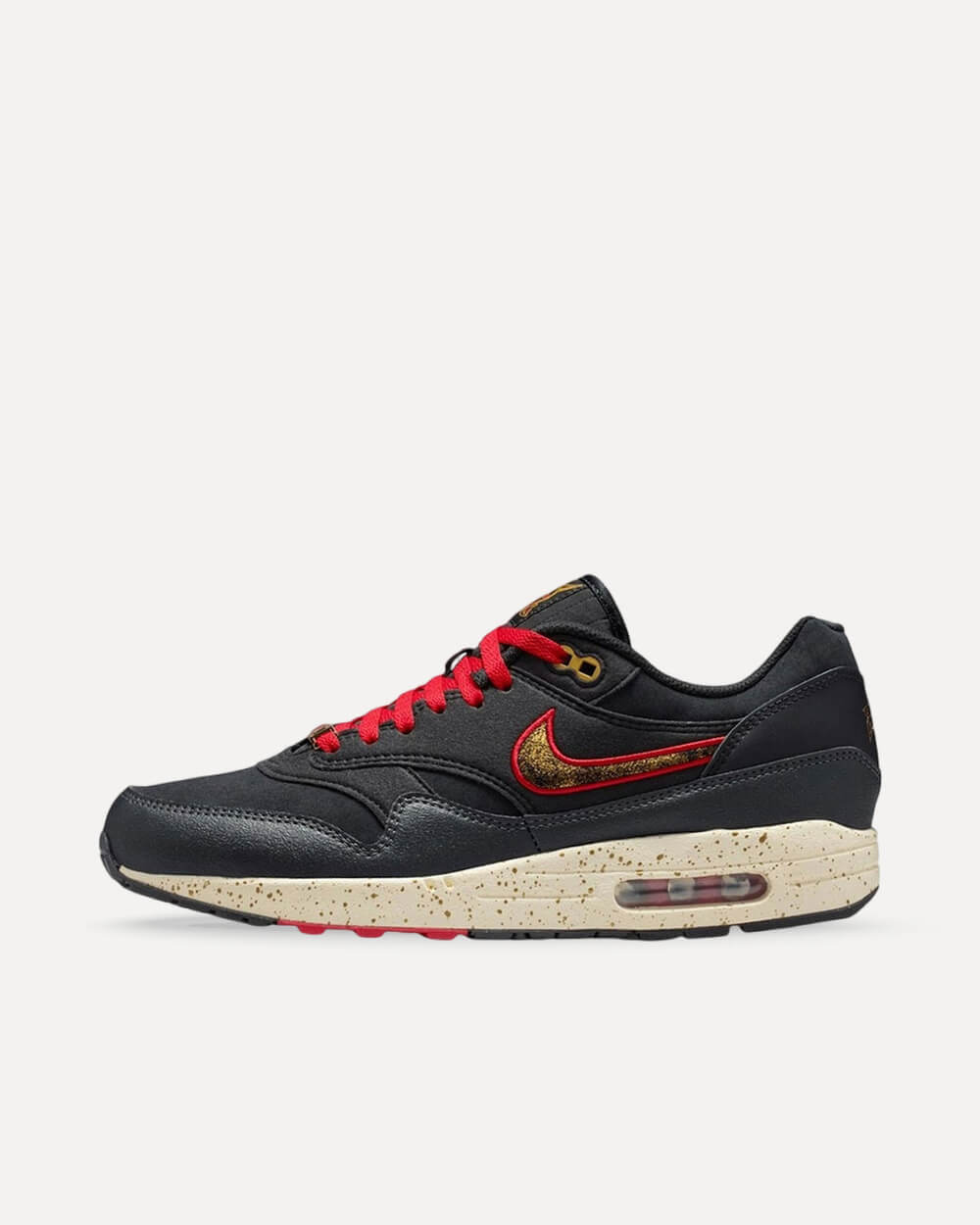 Nike Air Max 1 “Pittsburgh Pirates” Black/Gym Red-Coconut Milk IQ2893-001 sneaker