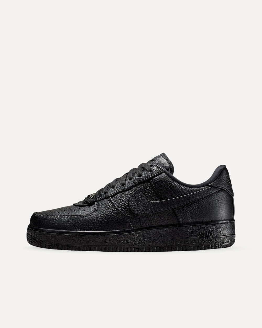 Nike Air Force 1 Low „Loafer Buckle“ Black/Metallic Silver-Light British Tan IM5754-001 sneaker
