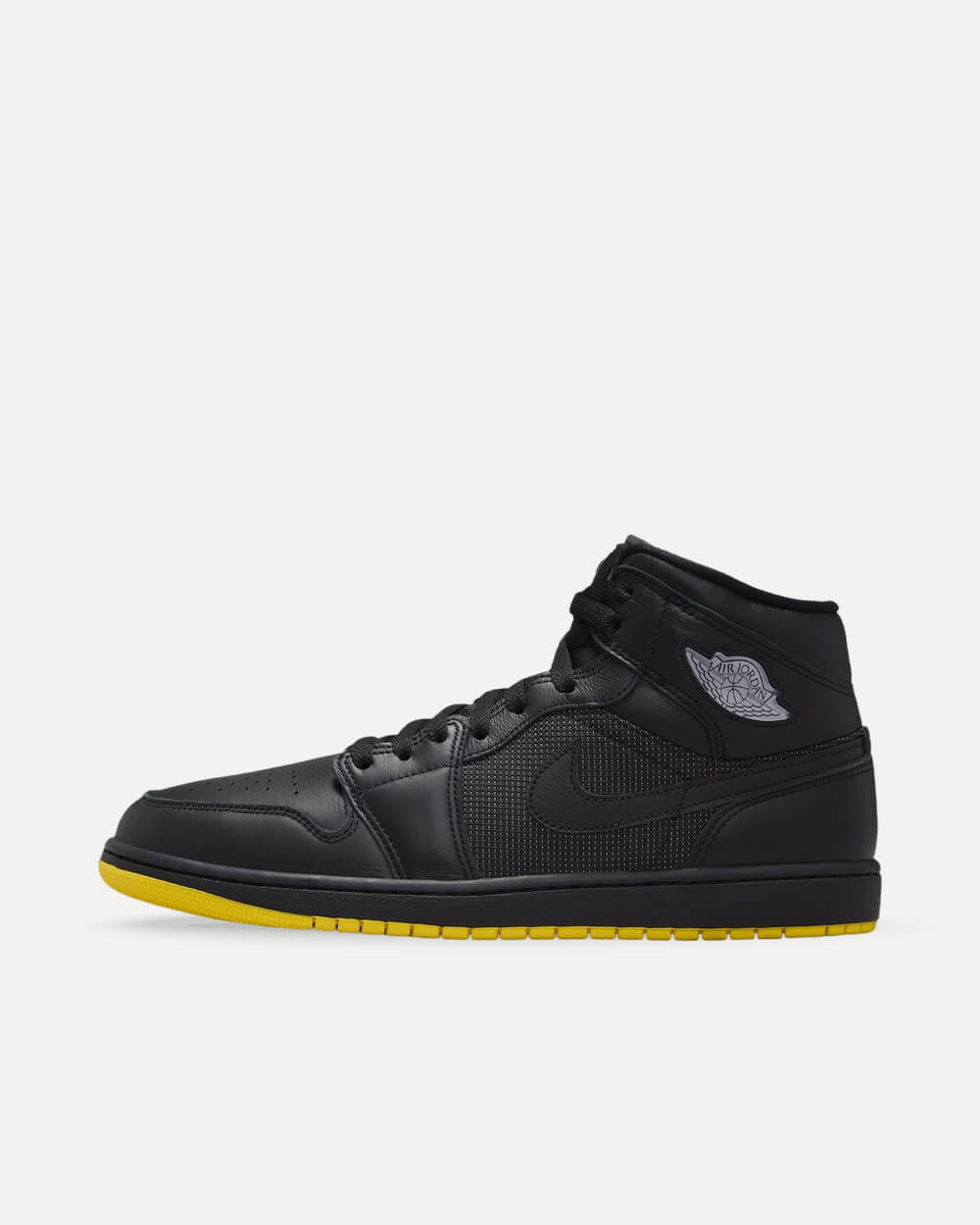 Nike Air Jordan 1 Mid “Comic Book” Black/Opti Yellow-Silver IO2052-001 sneaker