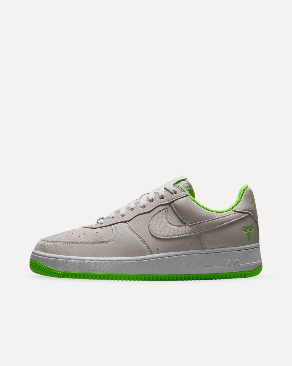 Nike x Kobe Bryant Air Force 1 Low „Electric Green“ Vast Grey/White-Electric Green IB0018-006 sneaker