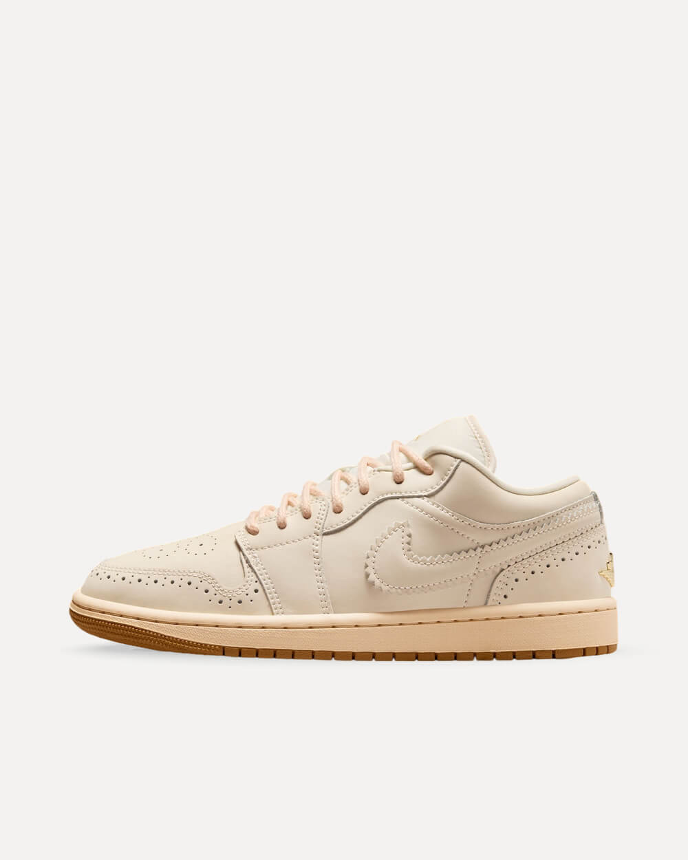 Nike Air Jordan 1 Low „Brogue“ Brogue/Soft Pearl-Metallic Gold IO0759-100 sneaker