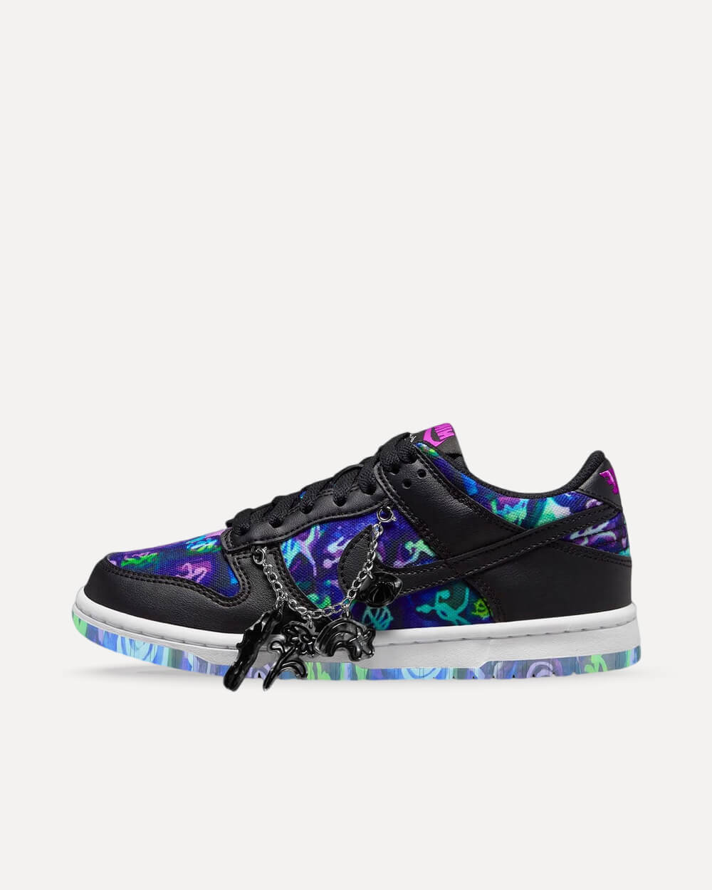 Nike x Andrea Bergart Dunk Low Multi-Color/Vivid Purple-Metallic Silver-Black IO2102-900 sneaker