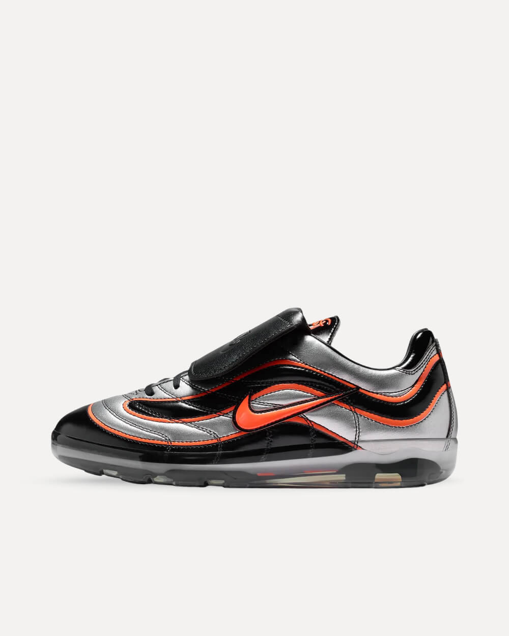 Nike x Patta Cryoshot Mercurial Metallic Silver/Hyper Crimson-Black IM0589-001 sneaker