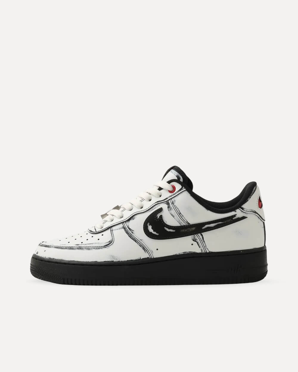 Nike Air Force 1 Low „Ghostface“ Summit White/Metallic Silver-Black-Gym Red-Metallic Cool Grey IV6350-121 sneaker