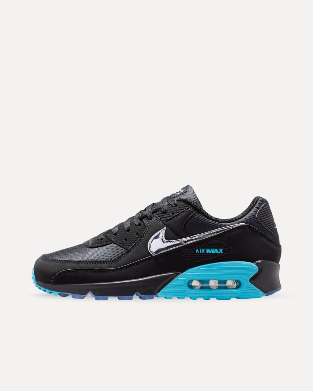 Nike Air Max 90 “Scorpion” Black/Gamma Blue-Ice-Chrome IQ9438-001 sneaker